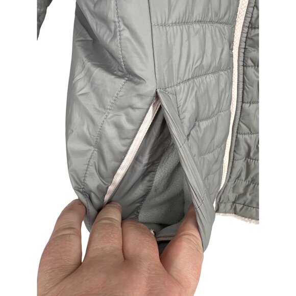 The North Face Reversible Mossbud Swirl Puffer Jacket Full Zip Girls Size L - Picture 4 of 16